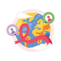 World Aids Day Concepts Style illustrations. EPS 10 File stock illustration vector