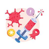 Immunotherapy Concepts Style illustrations. EPS 10 File stock illustration vector