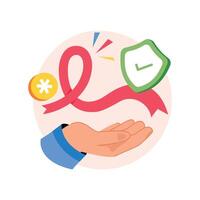 Cancer Awareness Concepts Style illustrations. EPS 10 File vector