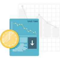 Efficiency Management, business improvement and presentation vector