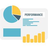 Company Performance Report, financial reports and business analysis vector