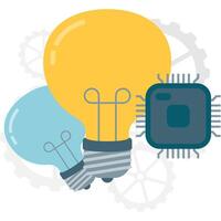 Innovation and Technology Development, business improvement and presentation vector