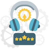 Customer Service Improvement, business improvement and presentation vector