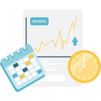 Business Growth Report, financial reports and business analysis vector