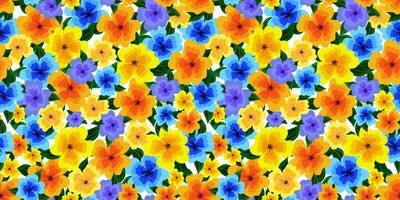 Abstract blooms embossed flowers art textile seamless patterns texture multicolored background graphics design illustration floral bright multicolored for summer fabrics and spring bedding and wrappin vector