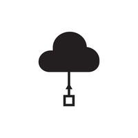 Cloud icon illustration isolated on white background vector