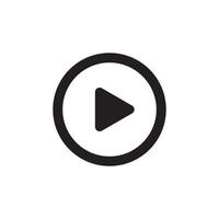 Play button icon illustration vector