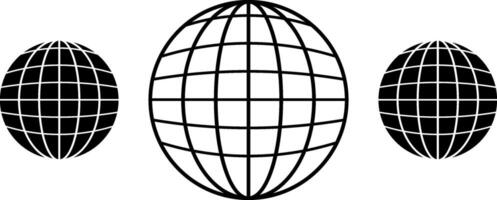 Globe flat icon design illustrator vector