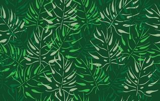 Summer pattern seamless fabric summer season. abstract tropical pattern on green backdrop. Designed for background ,wallpaper ,summer pattern ,wrapping paper ,nature ,holiday ,weekend ,vacation ,trip vector