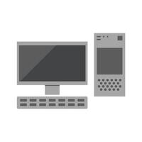 Computer set illustration vector