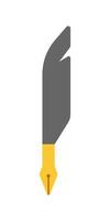 Feather pen graphics vector