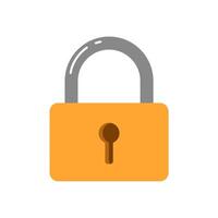 Lock key icon vector