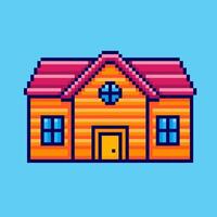 Pixel art School game asset design vector