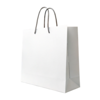 Small shopping bag mockup isolated on transparent background png