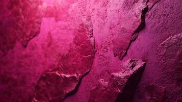 Striking, textured pink surface, evoking a sense of depth and visual intrigue with its layered, abstract composition and bold color palette. photo