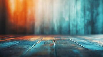 A vibrant wood plank floor is showcased in this image, blending rustic charm with modern design for a compelling visual appeal. photo