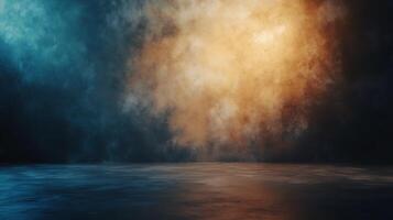 Abstract textured backdrop with dynamic lighting, creating a moody and immersive atmosphere and sense of depth in a room interior. photo