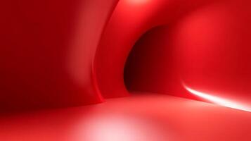 Abstract red tunnel with light. A minimalist and dynamic composition. Great for backgrounds and presentations of all kinds. High quality. photo
