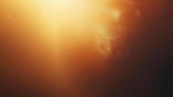 Abstract image of a golden light gradient fading into a dark, earthy tone, creating a sense of warmth and mystery. Dreamlike background. photo