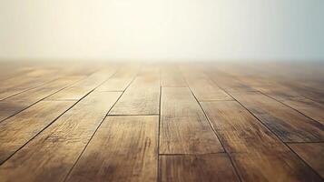 Warm-toned wooden flooring laid in a pattern, creating a sense of depth and texture. Great for a backdrop or adding organic warmth. photo