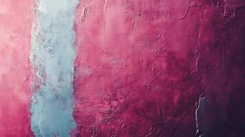 Textured surface with a spectrum of magenta hues and a vertical stripe. The interplay of color and texture creates a visual feast. photo