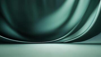 Abstract wave background with a sense of depth and motion, perfect for various creative projects. The color palette is serene and modern. photo