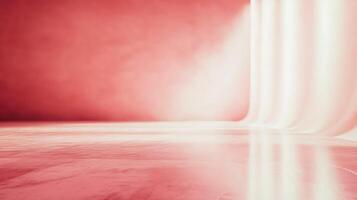 A serene scene of a gradient surface with soft lighting, creating a peaceful and minimalistic ambiance, perfect for contemplative designs. photo