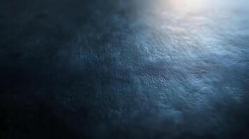 Textured surface in dark blues and grays with a shallow depth of field, creating a dreamy, ethereal effect. Abstract, minimalist art. photo