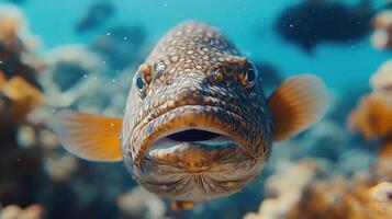 A close-up view of a largemouth bass photo