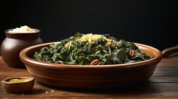 Collard Greens with Butter and Parmesan photo