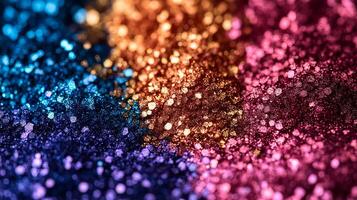 Colorful glitter shines brightly photo