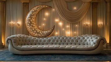 Elegant Moon and Star-Themed Decor photo
