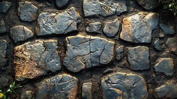 Stone wall texture background photo