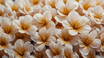 A macro capture highlighting the gentle texture of flower petals with minuscule hair-like strands. photo