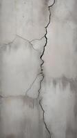 A high-resolution shot of rough, textured cement with small cracks and weathered details. photo