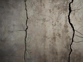 A high-detail image of a raw concrete surface with uneven textures and subtle cracks. photo