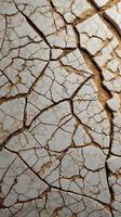 A macro capture of worn ceramic glaze, featuring fine cracks and a textured finish. photo