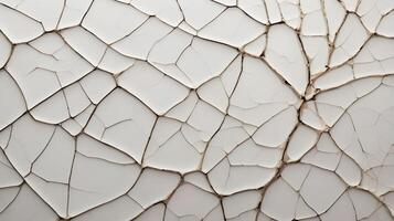 A high-detail image of ceramic glaze with a natural, web-like crackle effect. photo