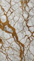 A macro view of fine marble, showcasing its soft color variations and flowing veins. photo