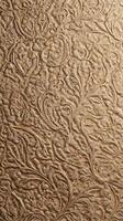 A beautifully detailed close-up of embossed paper showcasing elegant patterns. photo