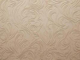 A detailed macro shot of embossed craft paper featuring elegant patterns. photo