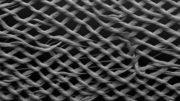 A close-up of metal wire mesh, showing the precision of its repeating geometric patterns. photo