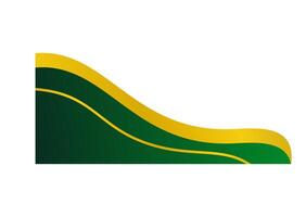 Glamorous Green and Gold Certificate Edge vector