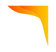 Elegant Orange-Yellow Gradient Wave Design for Certificates vector