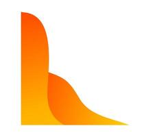 Classy Orange and Yellow Wave Certificate Edge vector