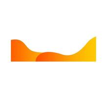 Charming Orange and Yellow Wave Certificate Frame vector