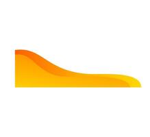 Sophisticated Orange and Yellow Gradient Border Design vector