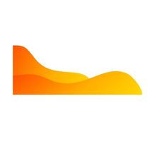 Modern Orange and Yellow Gradient Certificate Frame vector