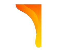 Stylish Orange-Yellow Gradient Wave Certificate Border vector