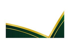 Stylish Gradient Green and Gold Certificate Frame vector